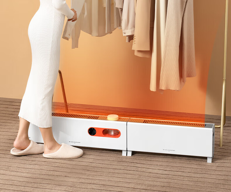 Midea“积木式可拆分”1.33米石墨烯取暖器 电暖器 电暖气片家用浴室取暖器HDW22PDA