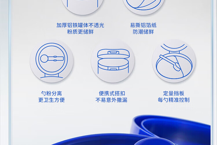 认养一头牛 营养冲饮早餐奶 员工福利 全脂+脱脂奶粉组合装800g*2罐