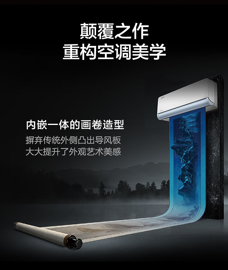Midea旋耀1.5匹 新一级能效 智能家电 变频冷暖壁挂式空调 180°旋转风道 KFR-35GW/N8MXA1
