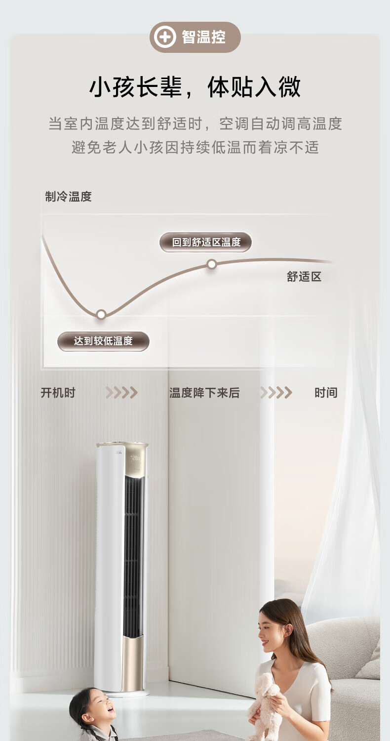 Midea2匹 新一级能效变频冷暖 大风口自清洁 智能家电 家用客厅立式空调柜机 KFR-51LW/N8XHA1