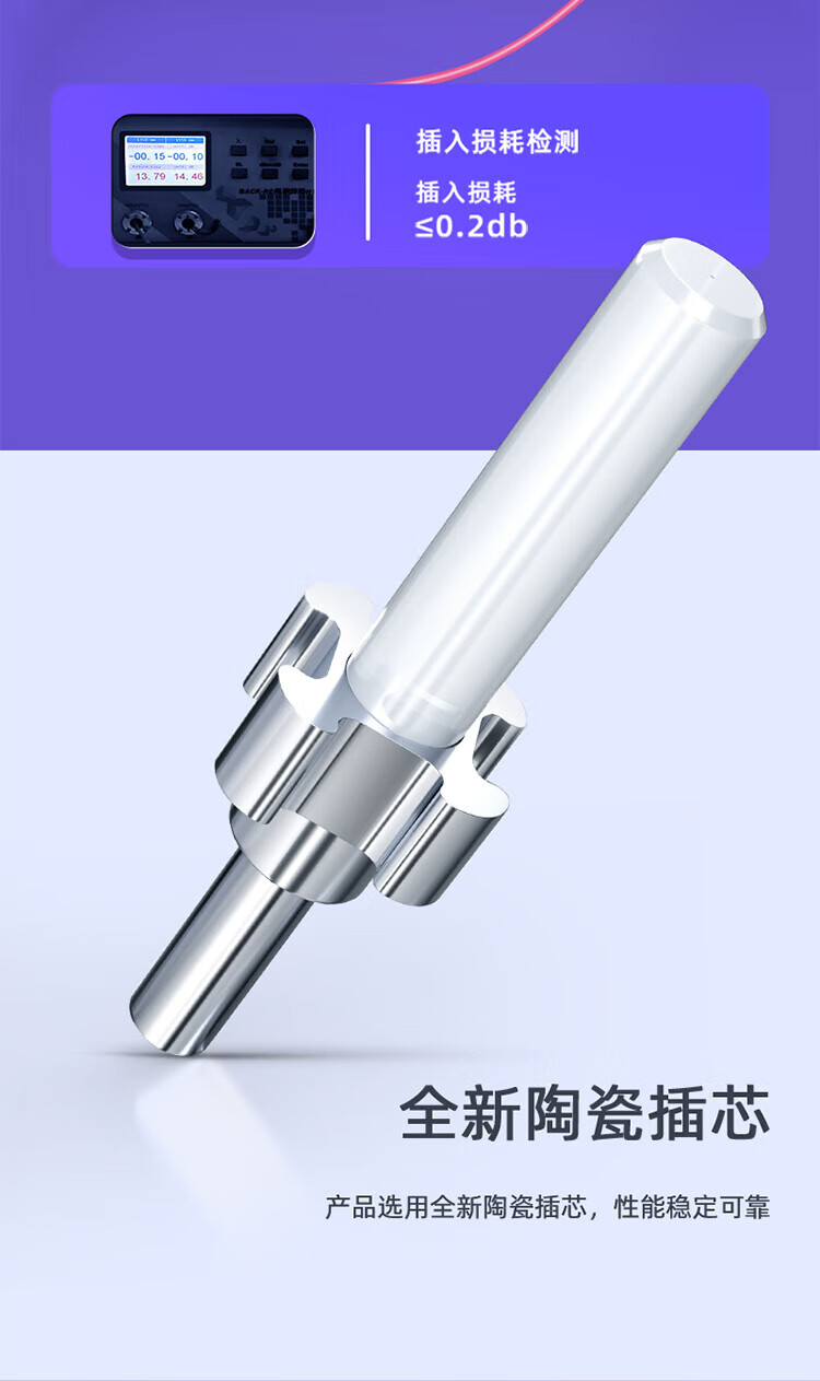 SAMZHE 山泽光纤铠装跳线SC-FCOM4多模双芯 25米KG4-SCFC25