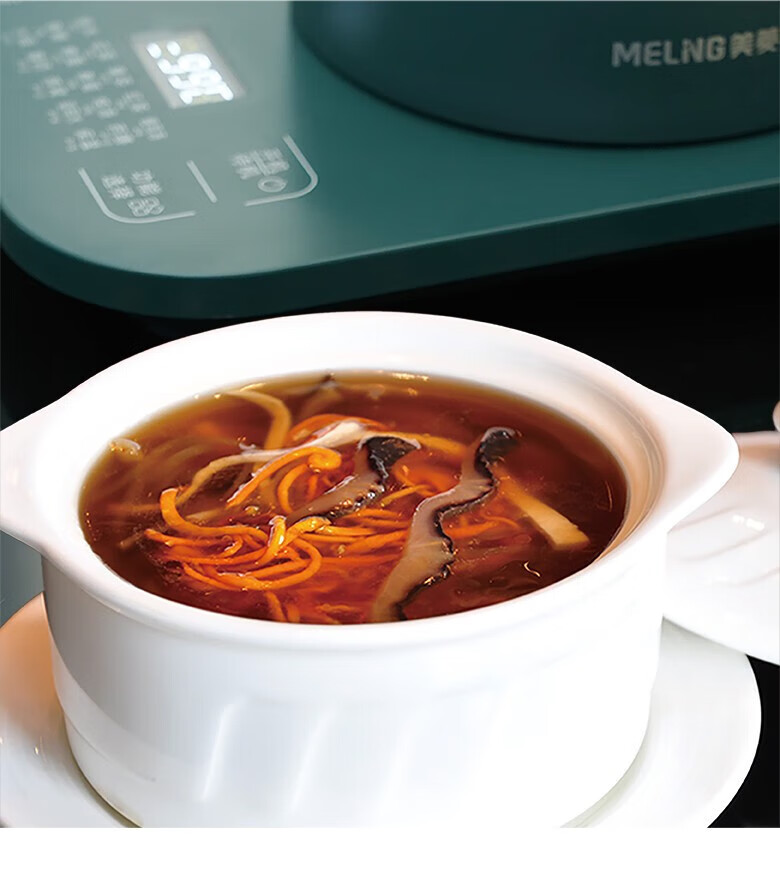美菱养生壶电热烧水壶多功能1.8L煮茶器3档可调节绿色MJ-LC1807