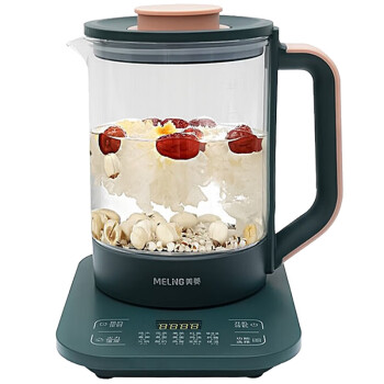 美菱养生壶电热烧水壶多功能1.8L煮茶器3档可调节绿色MJ-LC1807