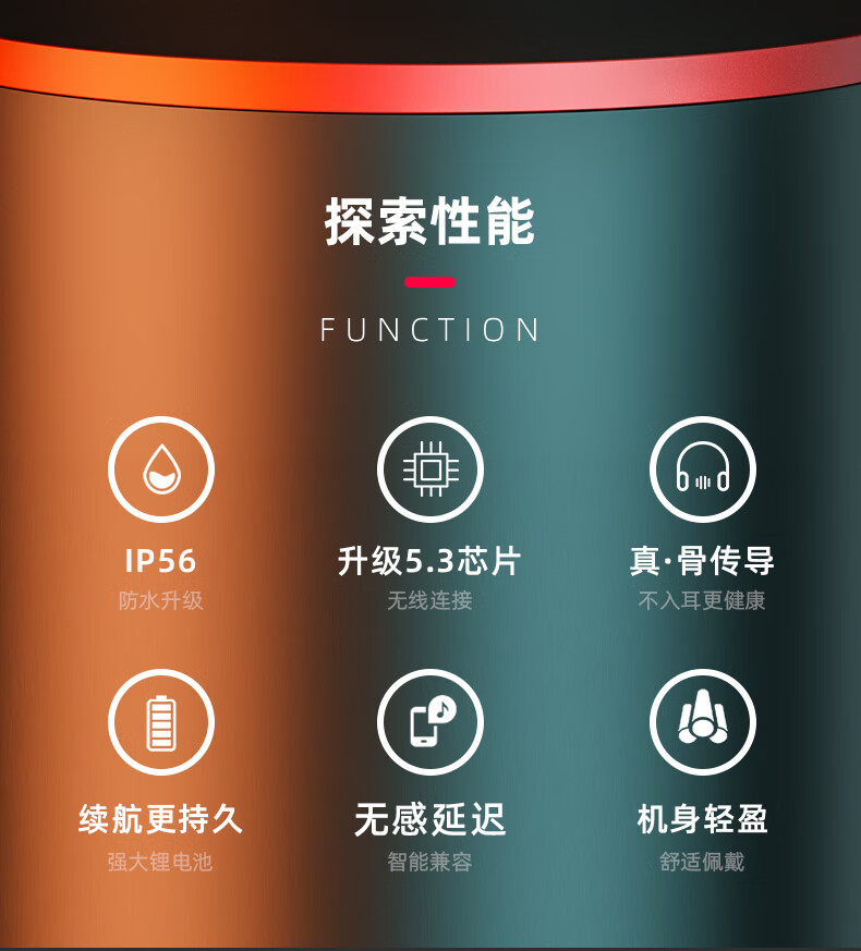 联想（Lenovo）Thinkplus X3pro 骨传导蓝牙耳机 运动无线耳挂式 手机通用蓝牙5.3 白色 36005817