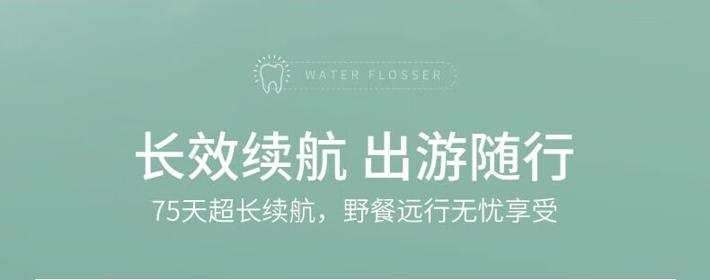 Midea冲牙器牙线预防牙结石便携立式5档调节水压情人节礼物 【樱花物语】MC-BL0103