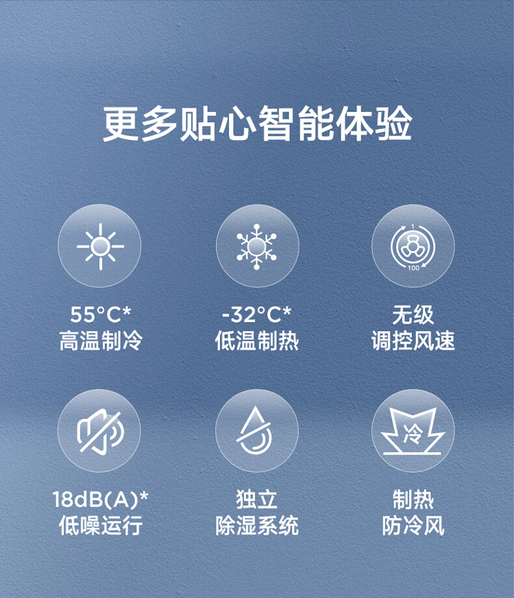 Midea空调挂机 新一级能效 智能变频冷暖 防直吹壁挂式空调 大1匹 风酷大风口KFR-26GW/N8XHC1