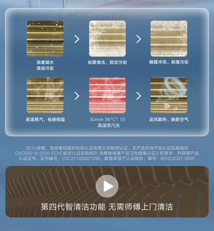 Midea空调挂机 新一级能效 智能变频冷暖 防直吹壁挂式空调  1.5匹 风酷大风口KFR-35GW/N8XHC1