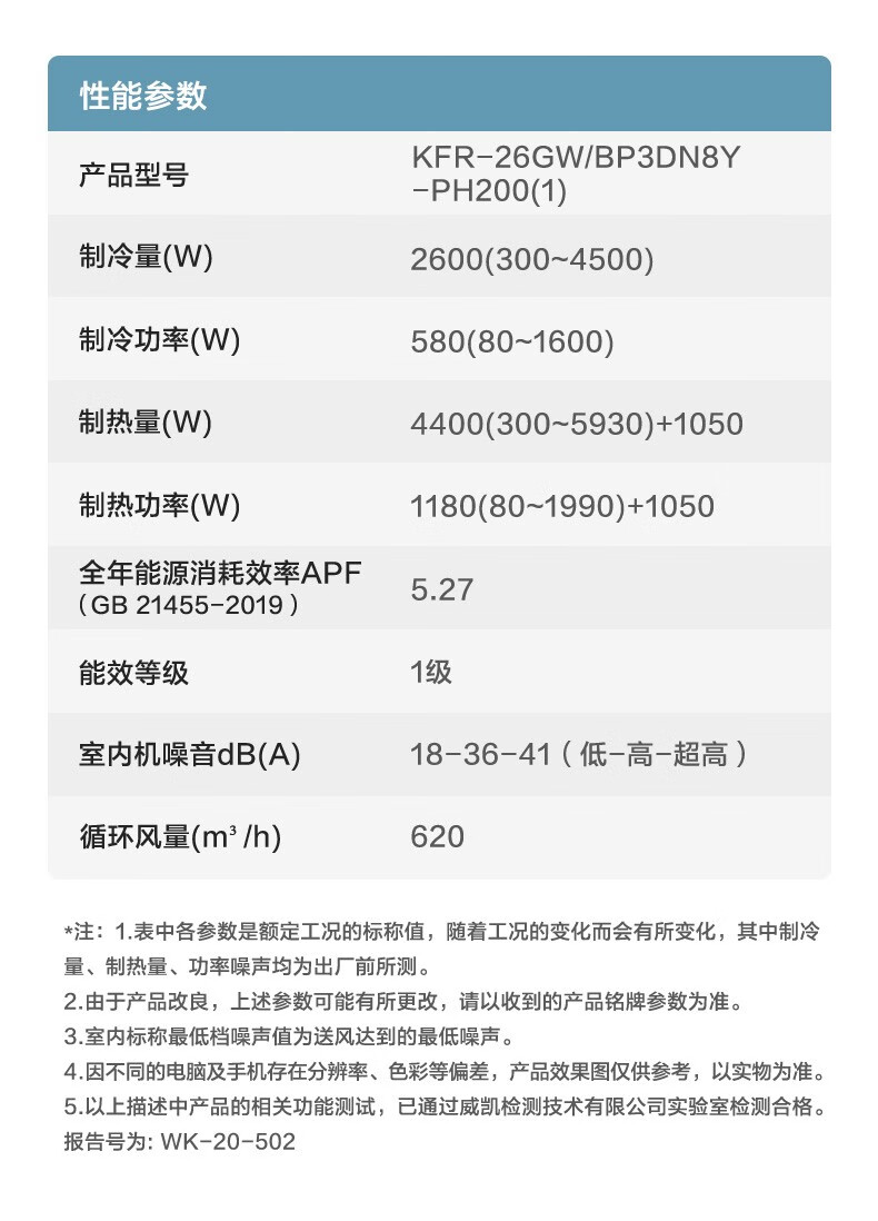 Midea空调挂机 新一级能效 智能变频冷暖 防直吹壁挂式空调  1.5匹 风酷大风口KFR-35GW/N8XHC1