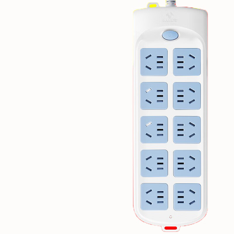 Bull公牛插座超功率强化多功能智能多孔大插排带过载保护电源排插接线板插板插线板拖线板 10米10插位GN-605