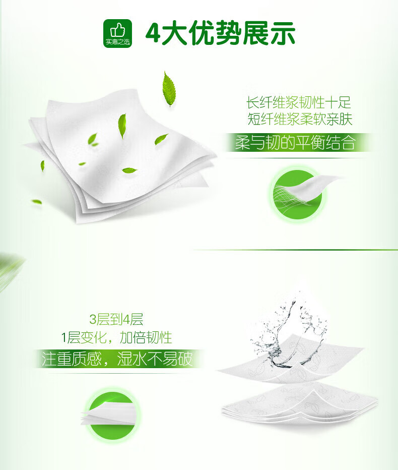 心相印茶语丝享系列四层纸手帕纸 6提装 C3624