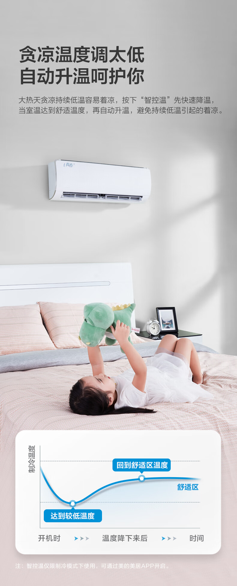Midea空调挂机 大1.5匹 变频冷暖壁挂式空调 智能家电 i青春2  KFR-35GW/N8XHB1