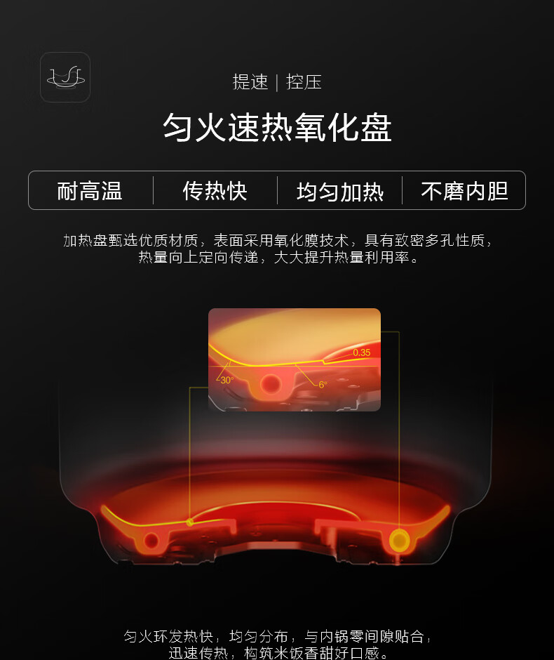 美的（Midea）电压力锅 高压锅 家用5L大容量多功能智能压力锅电饭煲 高压电饭锅 双胆5L-YL50Simple101