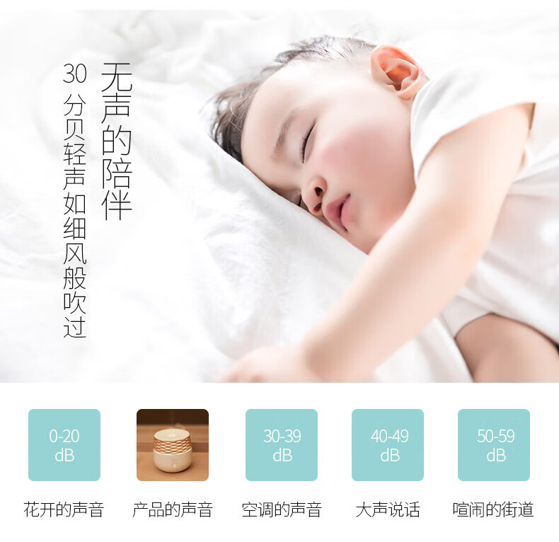 Midea加湿器夜光灯便携式雾化香薰灯氛围照明节日创意礼品 美悠W703（不含香薰）MTD3.8-M/K-04