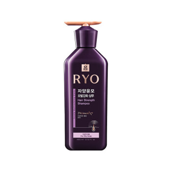 吕（Ryo）强韧发根长效控油洗发水400ml （紫吕）（新老包装随机发货）