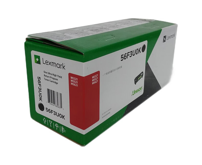利盟（Lexmark） 56F3U0K 适用利盟Kiosk版本MS321/421/521/621 原装粉盒 超高容25000页