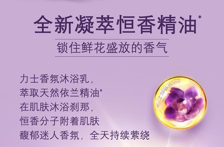 LUX精油香氛沐浴乳 沐浴液 幽莲魅肤720g