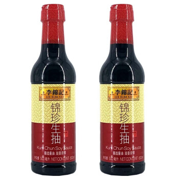 李锦记（LEE KUM KEE）锦珍生抽500ml*2瓶