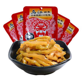 乌江 重庆特产涪陵乌江 酱香古坛榨菜 不辣咸菜小包装下饭菜80gx10袋