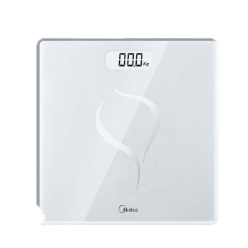 Midea体重秤电池家用健康电子秤 智能体重秤 Led显示健身运动耐用减重提醒 MO-CW5（电池秤）