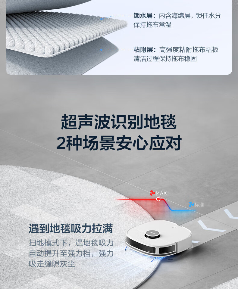Midea扫地机器人扫拖一体 自清洁免洗拖布热风烘干扫地机拖地机擦地机自动洗地机吸尘器W11