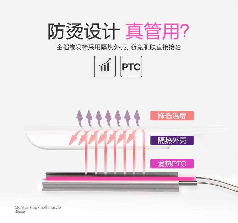 金稻（K·SKIN）电卷发棒直发器直发梳多功能造型梳内扣小熨板直发器 KD3886A 灰色