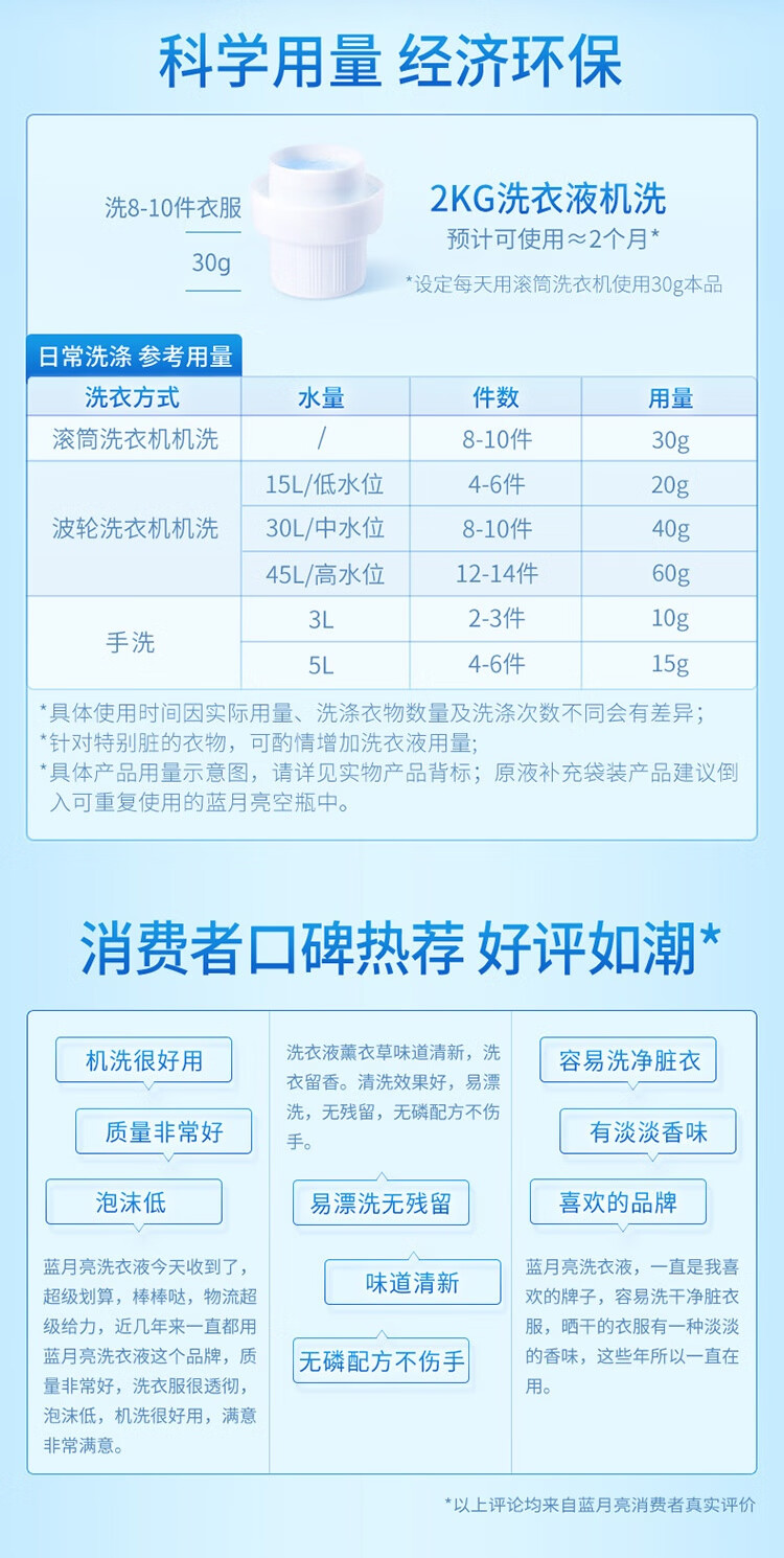 蓝月亮洗衣液套装 深层洁净护理洗衣液2kg+1kg+500g 薰衣草香