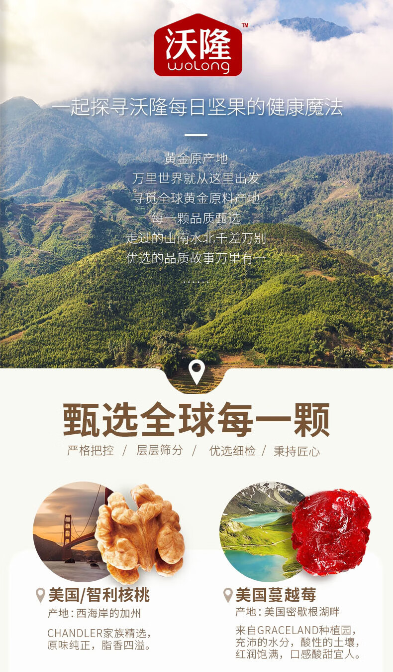 沃隆 休闲零食 坚果炒货 办公室小吃 每日坚果A成人款750g 25克*30袋