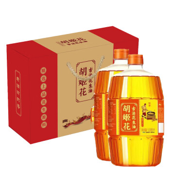 胡姬花古法花生油1.918L*2瓶 礼盒