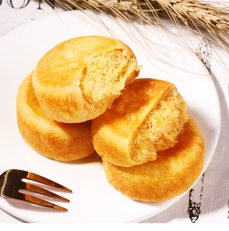 友臣（YOUCHEN）肉松饼营养早餐休闲零食蛋糕面包茶点 下午茶1000g 2斤装年货礼盒