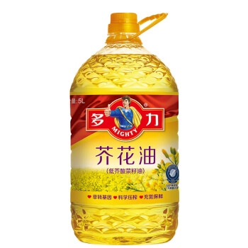 多力食用油非转基因高油酸 芥花油5L