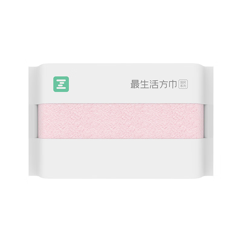 最生活 小毛巾方巾国民系列? A-1184灰色 2条装
