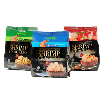 啪啪通（Papatonk）薯片膨化食品 网红休闲零食 原味1+冬阴功1+海苔1各一袋 40gX3袋