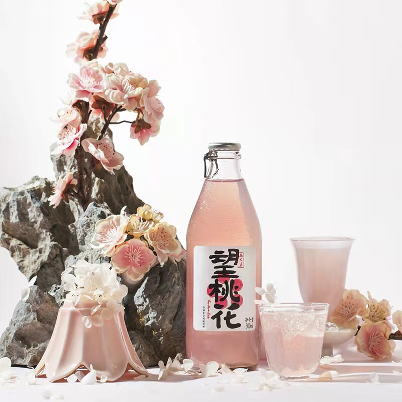 好望水泡水果汁饮料 望桃花 300ml*6瓶/箱