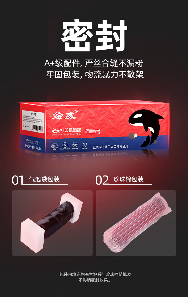 绘威 W1003AC易加粉粉盒2支装带芯片 适用惠普HP Laser 103a MFP 131a 133pn Printer打印机硒鼓 墨粉盒