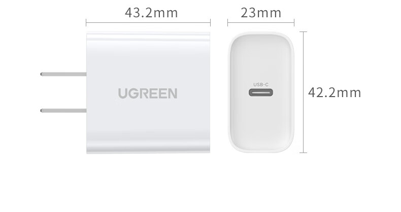 绿联（UGREEN）苹果充电器套装 PD20W快充头+MFi认证数据线 适用iPhone14手机 iPhone充电器60967