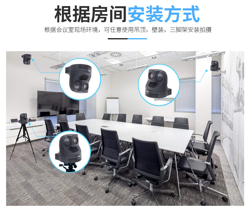 易视讯 18倍变焦视频会议摄像头/AV接口会议摄像头 YSX-1900A