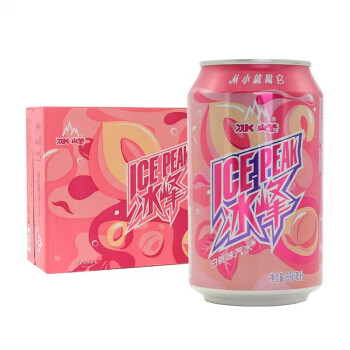 冰峰 碳酸饮料 白桃汽水330ml*24罐
