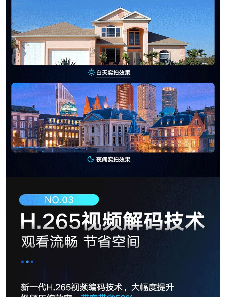 海康威视 HIKVISION 高清警戒摄像头 poe网络半球商用摄像机白光全彩夜视 400万POE版DS-2CD3346WDA4-L 2.8mm