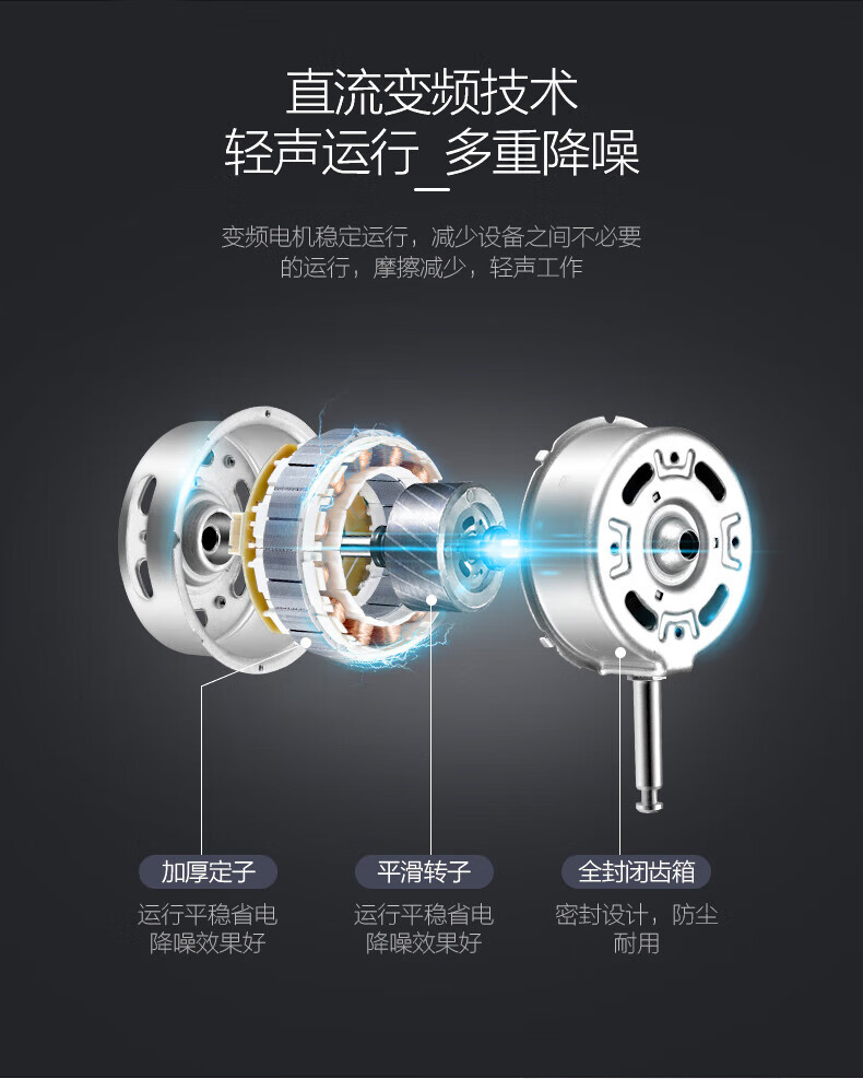 美的（Midea）落地扇遥控台式电风扇摇头 家用变频台扇 白色 FS40-18AR