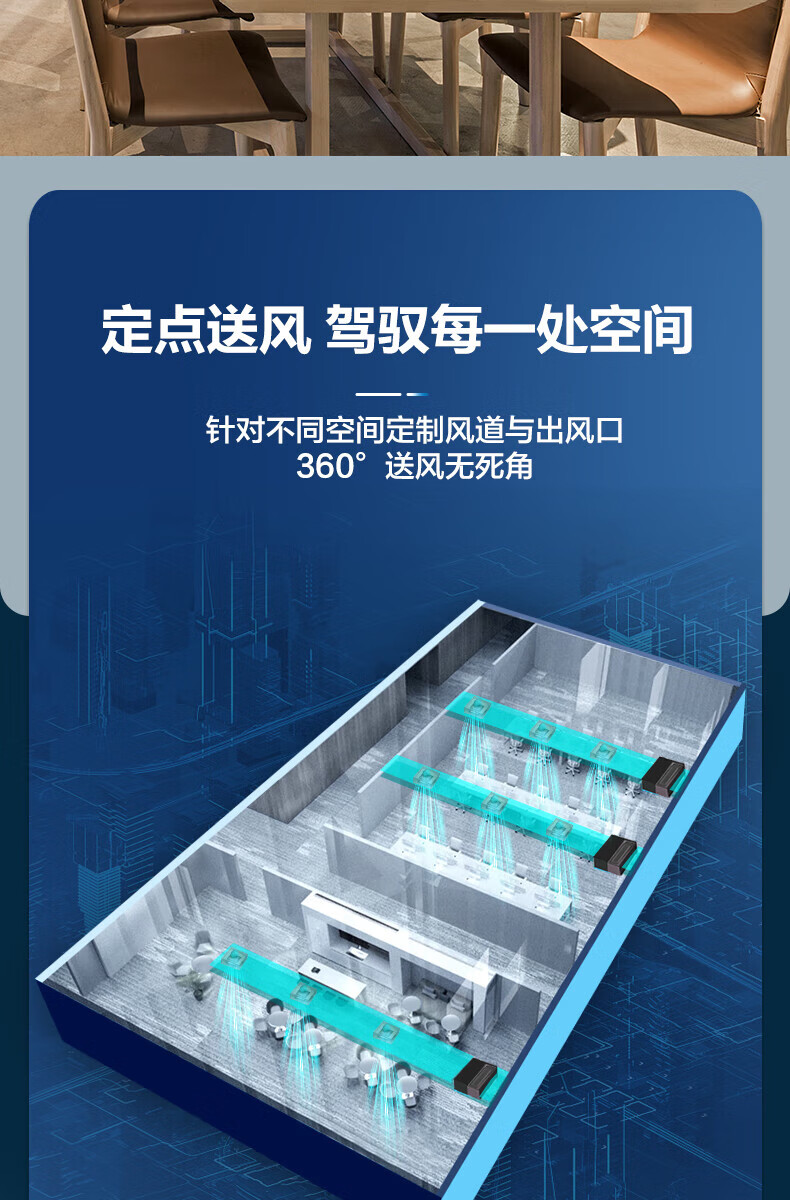 海尔（Haier）风管机一拖一中央空调 5匹变频2级能效380v KFRd-125EW/60KAL22