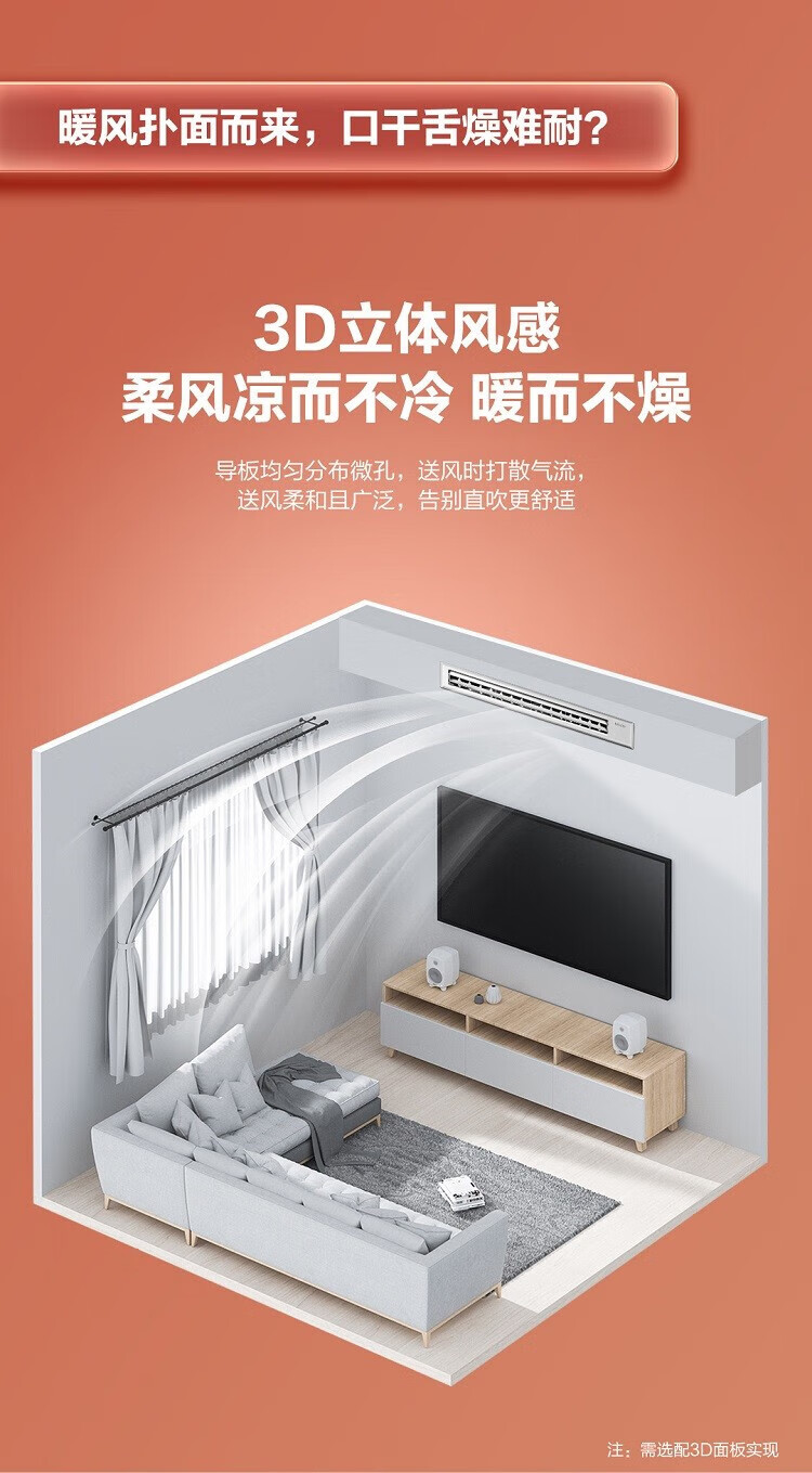 海尔（Haier）中央空调 风管机一拖一 家用全直流变频 嵌入式变频 26-38㎡ KFRd-72NW/72ECA81U1