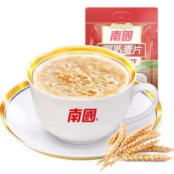 南國 即食营养早餐代餐 椰奶麦片728g*2袋