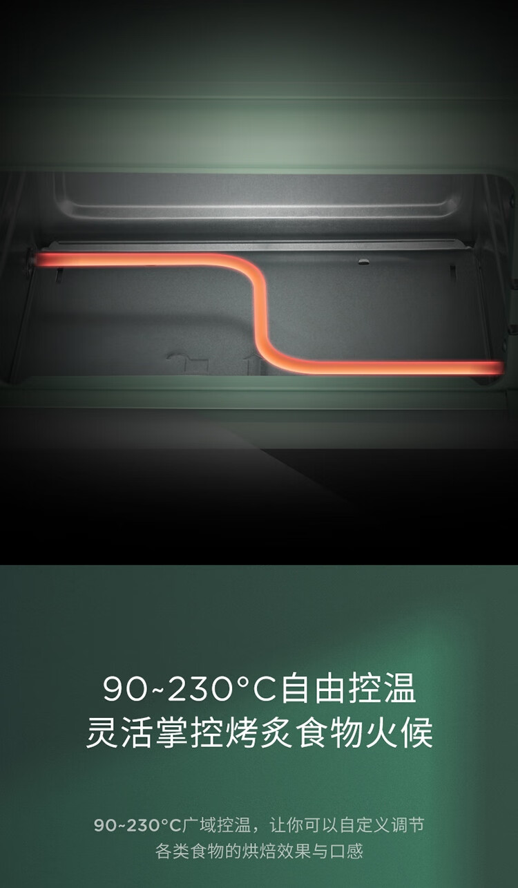 康佳（KONKA）电烤箱 家用多功能12L迷你烘焙干果机 全自动小烤箱 KAO-1202E(S)L