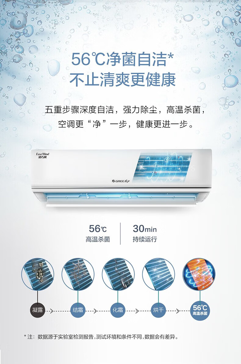 格力（GREE）清巧风变频冷暖2匹3级能效挂机空调 KFR-50GW/(50571)FNhAa-B3JY01