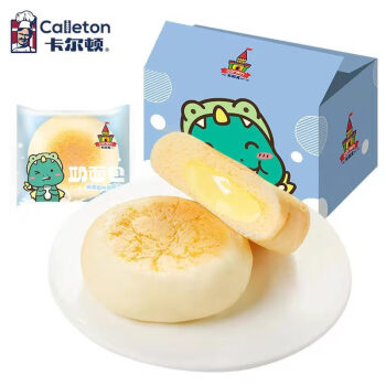 卡尔顿（Calleton） 奶皮白面包400g整箱 早餐营养蛋糕软夹心
