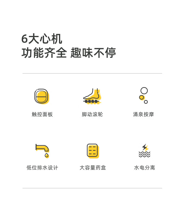 蓓慈（Beici）足浴盆泡脚桶恒温加热智能变频家用洗脚盆足浴桶送长辈生日礼物 D06