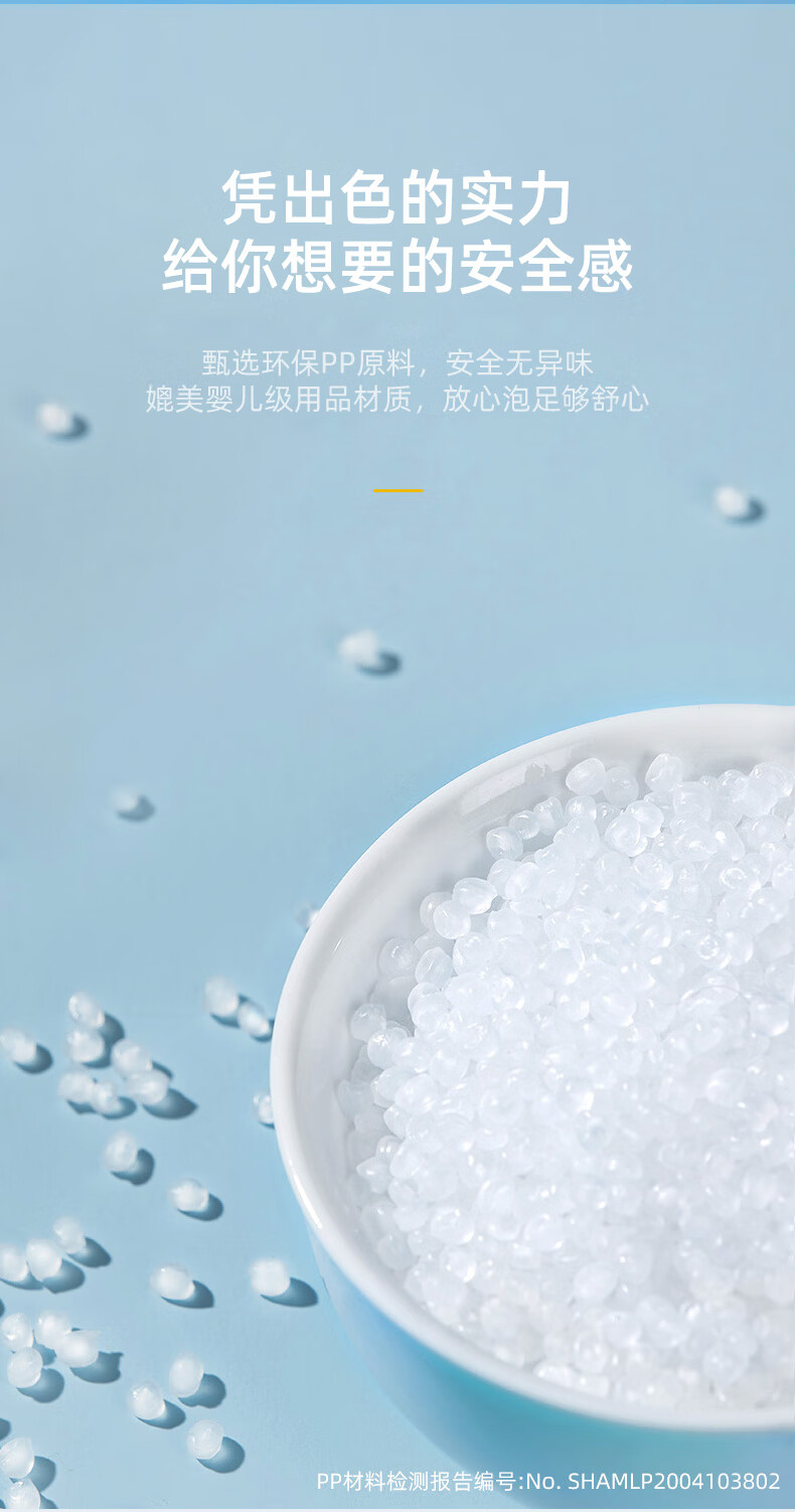 蓓慈（Beici）足浴盆（硅胶垫-卡波蓝）足浴盆泡脚盆 儿童家用塑料 按摩洗脚盆 足浴桶 萌萌哒 BZ306A2