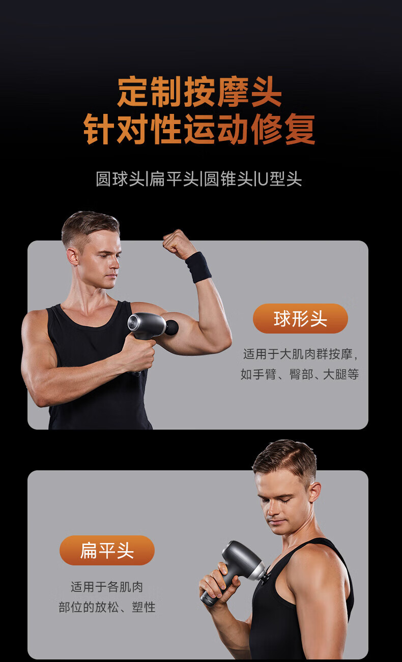 云康宝（Yolanda）专业级筋膜枪按摩器肌肉按摩仪健康监测放松健身器材长续航低噪动力足CM40A