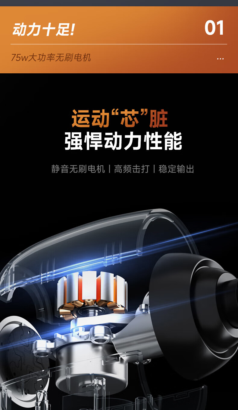 云康宝（Yolanda）专业级筋膜枪按摩器肌肉按摩仪健康监测放松健身器材长续航低噪动力足CM40A