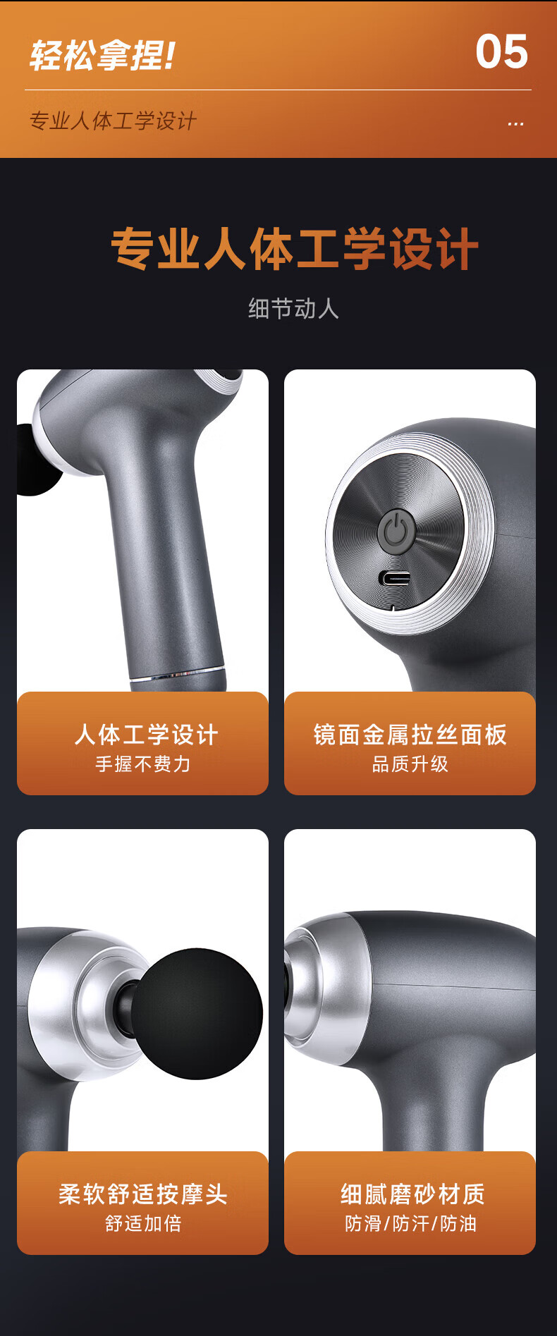 云康宝（Yolanda）专业级筋膜枪按摩器肌肉按摩仪健康监测放松健身器材长续航低噪动力足CM40A